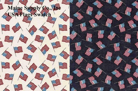 Restaurant Quality USA Flag Vinyl Tablecloth Roll w/ Flannel Backing