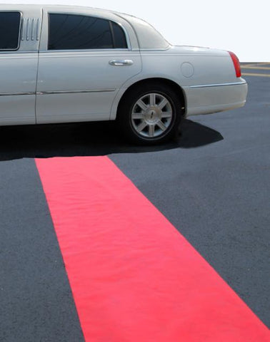 Solid Color Plastic Aisle Runner with Pull Chord