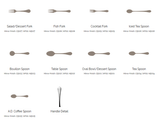 York Premium Stainless Steel Flatware Collection, Corby Hall